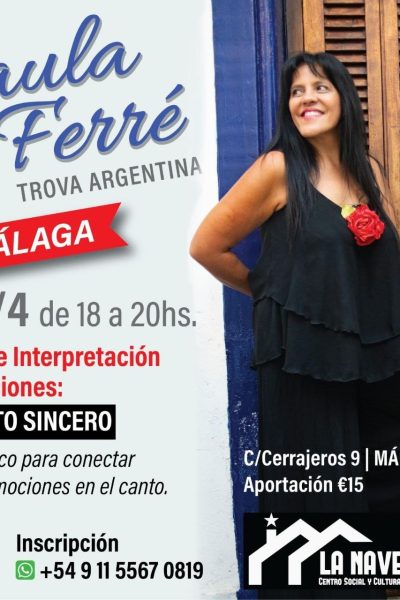 TALLER DE INTERPRETACIÓN DE CANCIONES